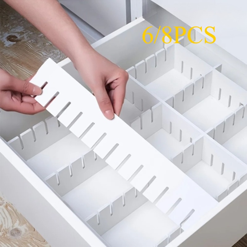 Home Office Desk With Drawers - 두꺼운 플라스틱 서랍 분리대 그리드, DIY