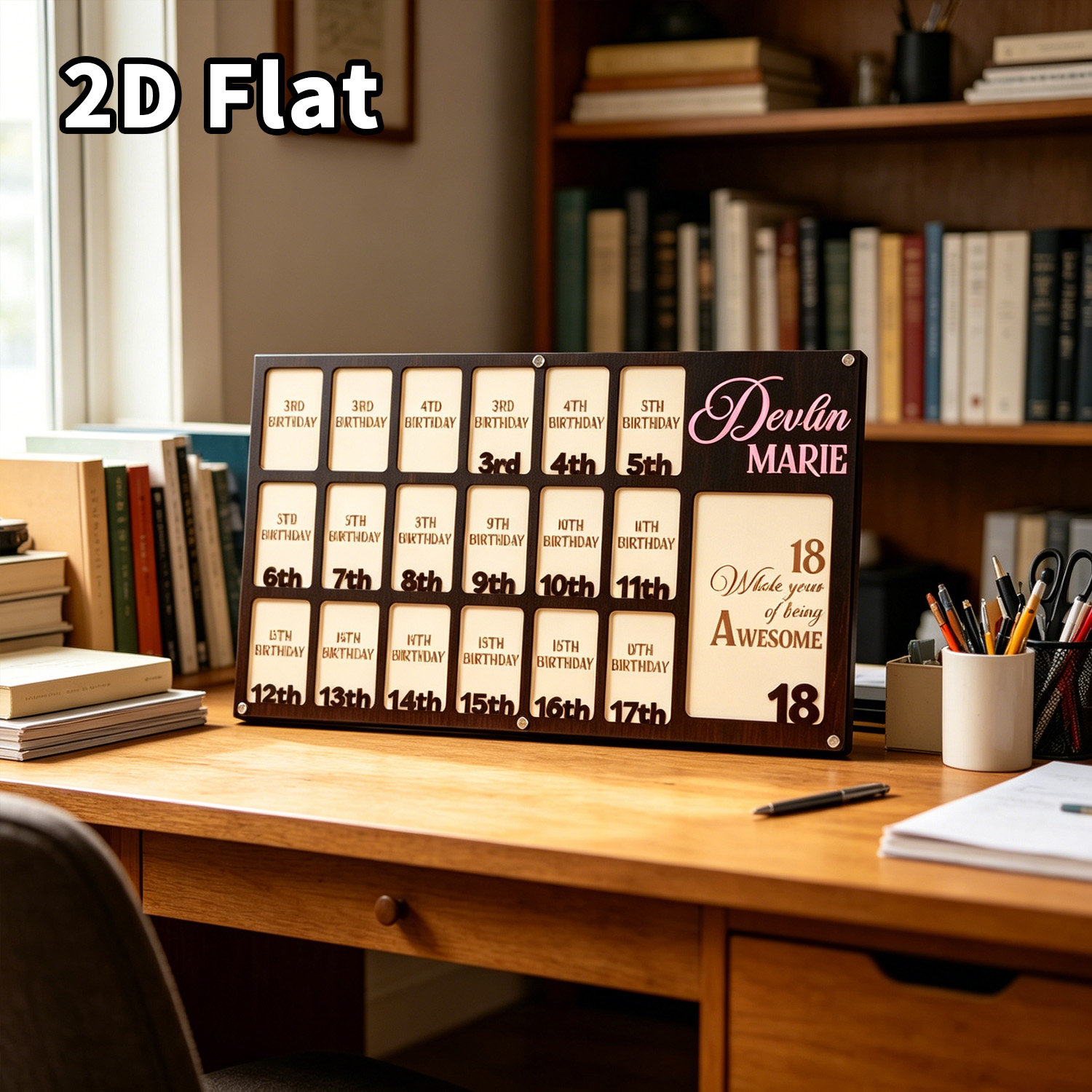 Home Office Room - 1개 맞춤형 고급 사진 액자 나무