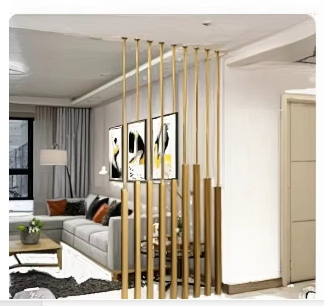 Home Office Interior Design - 내부 분리형 금도금 스테인리스 스틸 룸