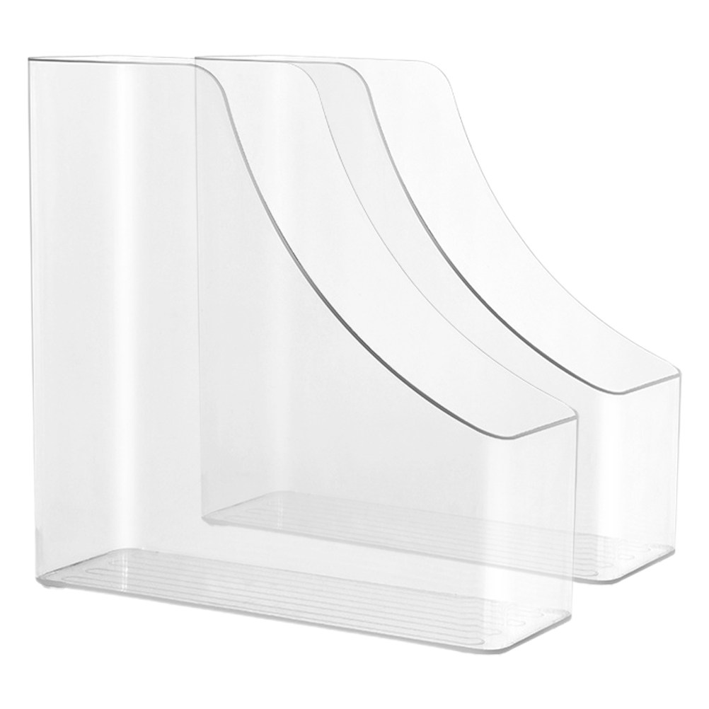 Home Office Library - 2Pcs 투명 파일 주최자 잡지, 책,
