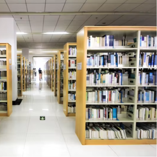 Home Office Library - 공장 직판 양면 책장 금속 나무