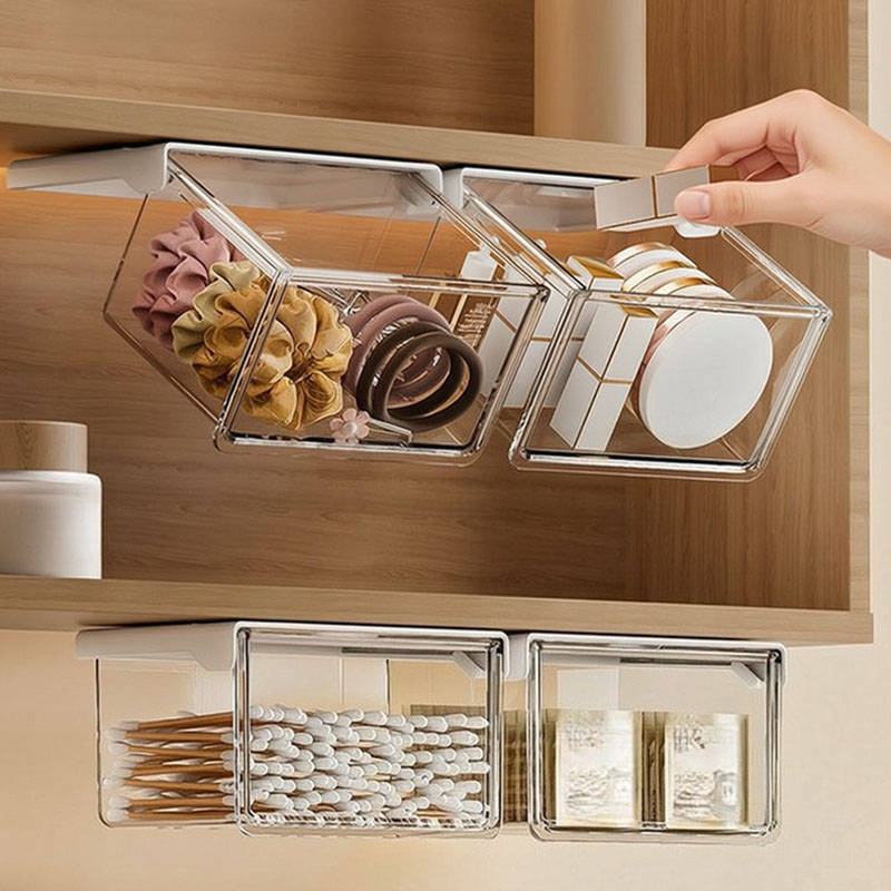Home Office Desk With Drawers - 책상 아래 서랍 걸이형 화장품 보관함