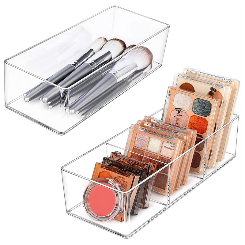 Home Office Desk With Drawers - 립스틱 메이크업 브러쉬를위한 아크릴 화장품 보관