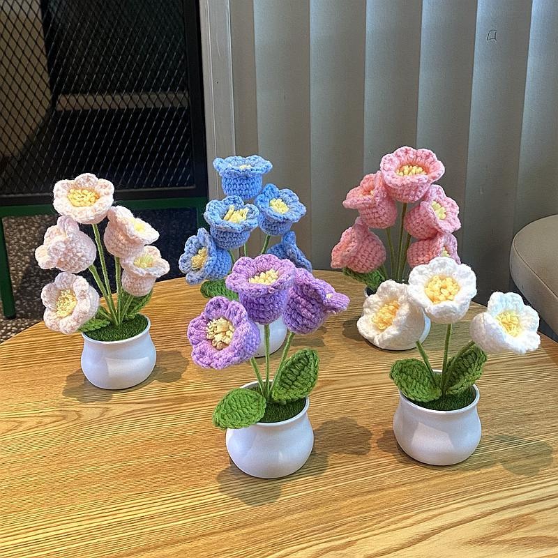 1/2/4Pcs DIY 손으로 짠 미니 화분 꽃 장미  - Home Office Depot 리뷰 및 가격