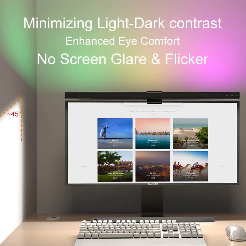 RGB 라이트 60/80cm 게임 분위기 조명 모니터  - Home Office Gadgets 리뷰 및 가격