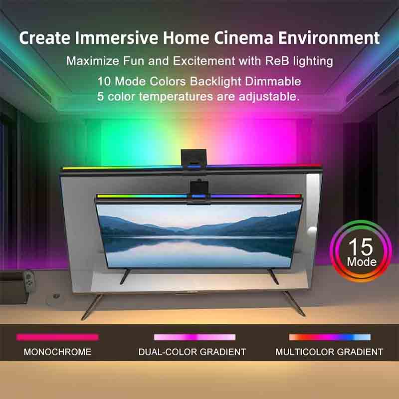 RGB 라이트 60/80cm 게임 분위기 조명 모니터  - Home Office Gadgets 리뷰 및 가격