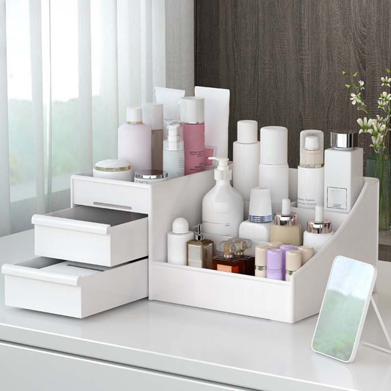 대용량 새 서랍 메이크업 보관 상자 화장품 주최자 보석 - Home Office Desk With Drawers 리뷰 및 가격
