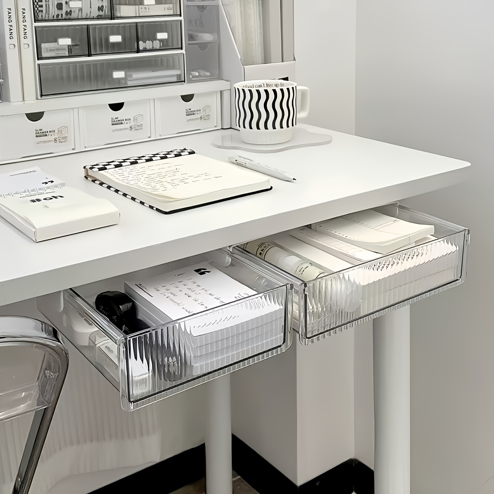 1pc 책상 아래 투명 서랍 정리함, 화장품 문구류를  - Home Office Desk With Drawers 리뷰 및 가격