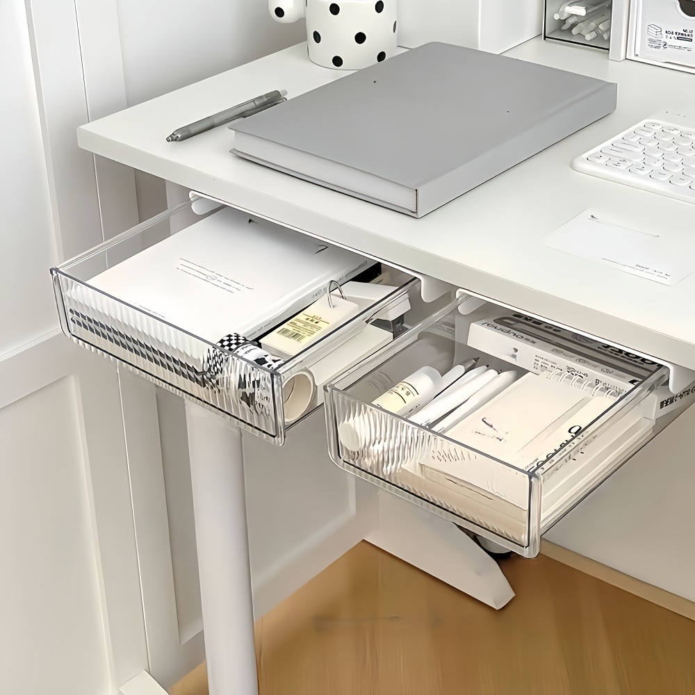 1pc 책상 아래 투명 서랍 정리함, 화장품 문구류를  - Home Office Desk With Drawers 리뷰 및 가격