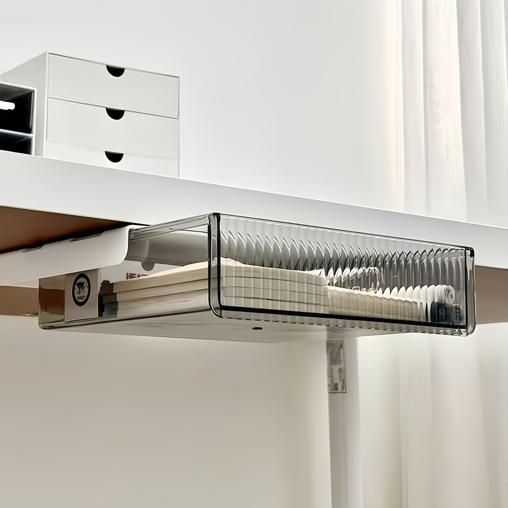 1pc 책상 아래 투명 서랍 정리함, 화장품 문구류를  - Home Office Desk With Drawers 리뷰 및 가격