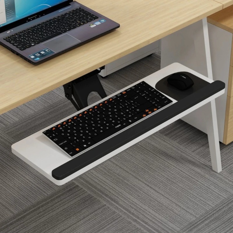 책상 아래 슬라이딩 서랍형 키보드 트레이, 마우스 패드 - Home Office Desk With Drawers 리뷰 및 가격