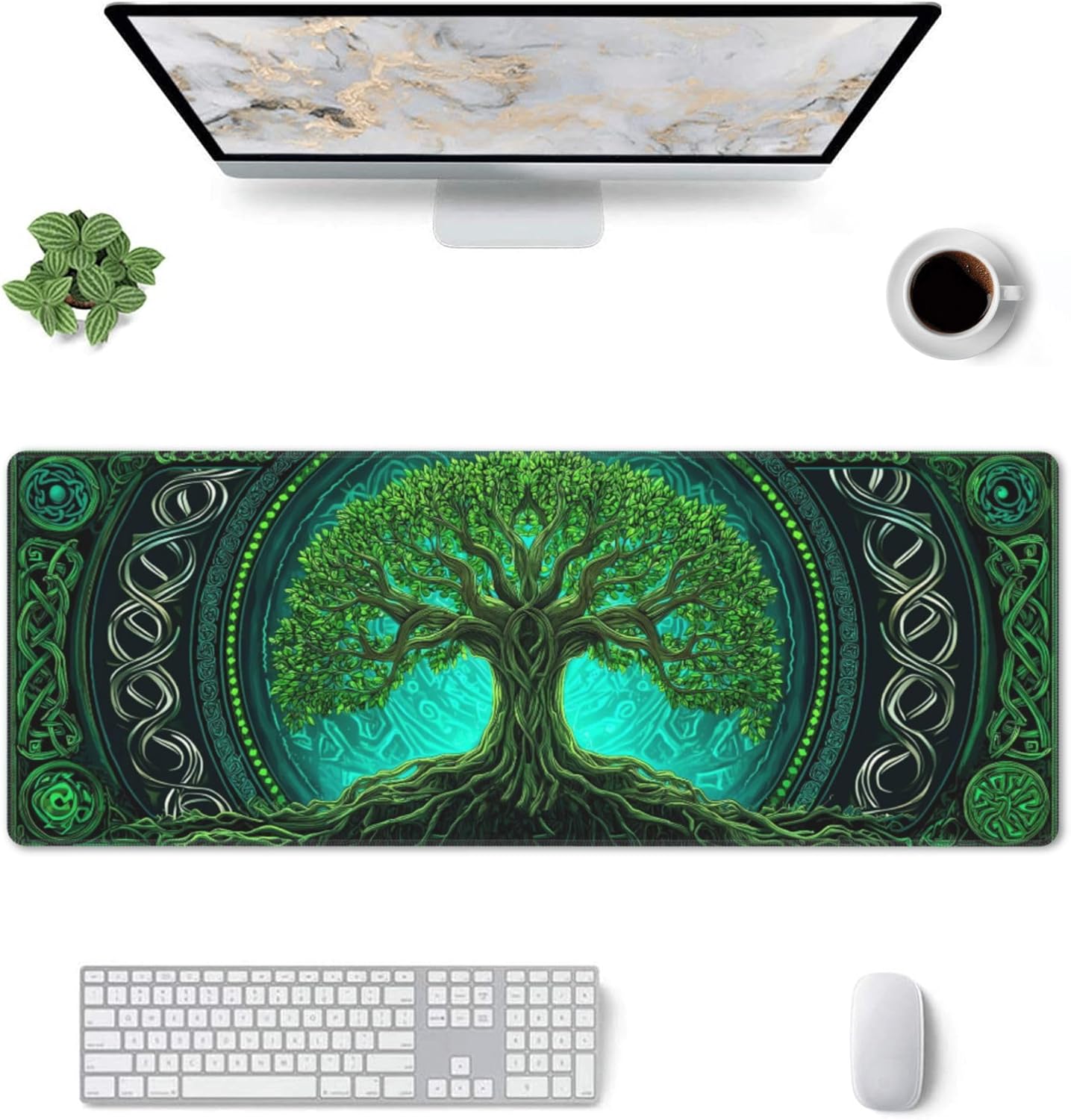 나무 테마 확장형 게이밍 마우스 패드 – 게이머와 홈  - Mousepad Xl Extended 리뷰 및 가격