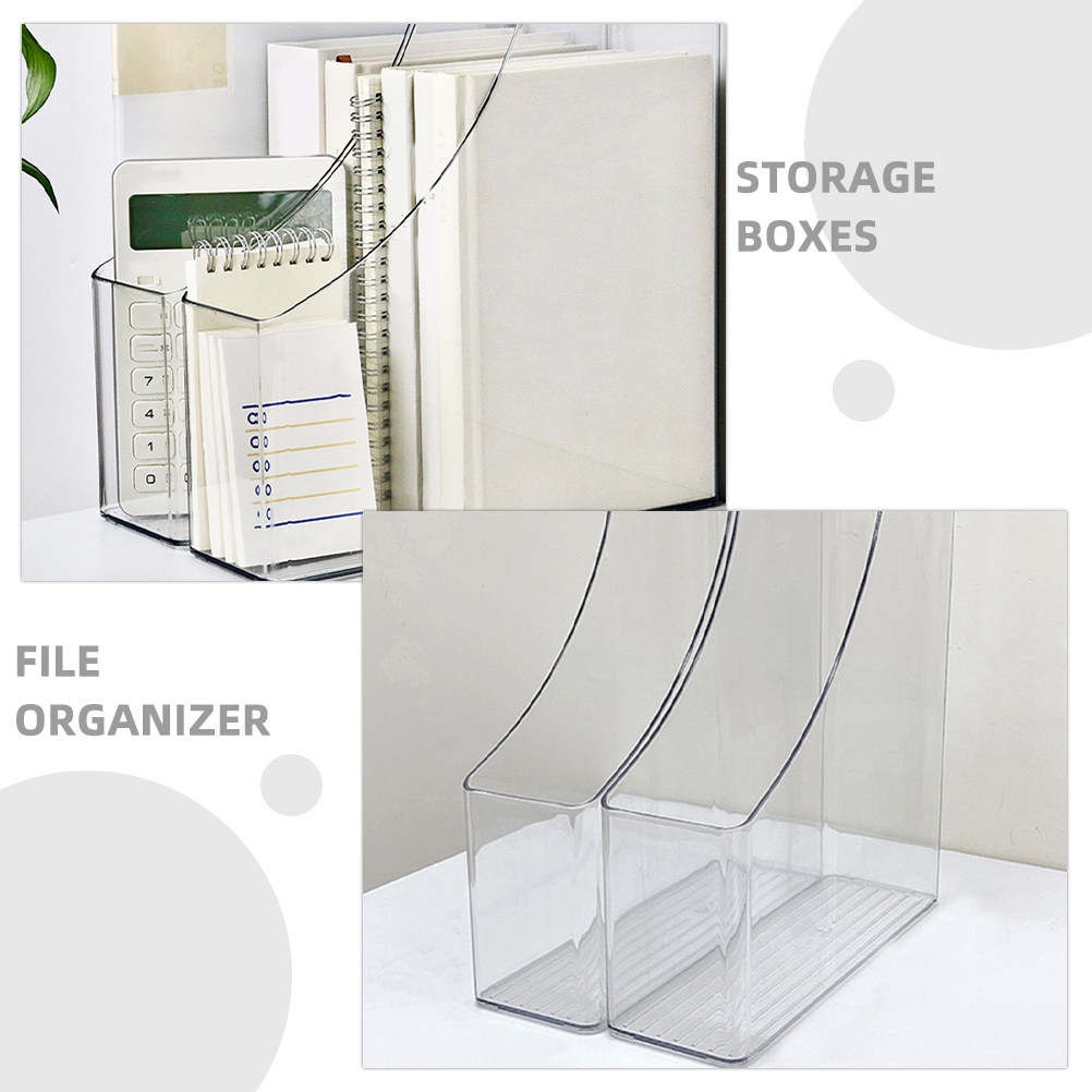 2Pcs 투명 파일 주최자 잡지, 책, 편지, 사무실, - Home Office Library 리뷰 및 가격