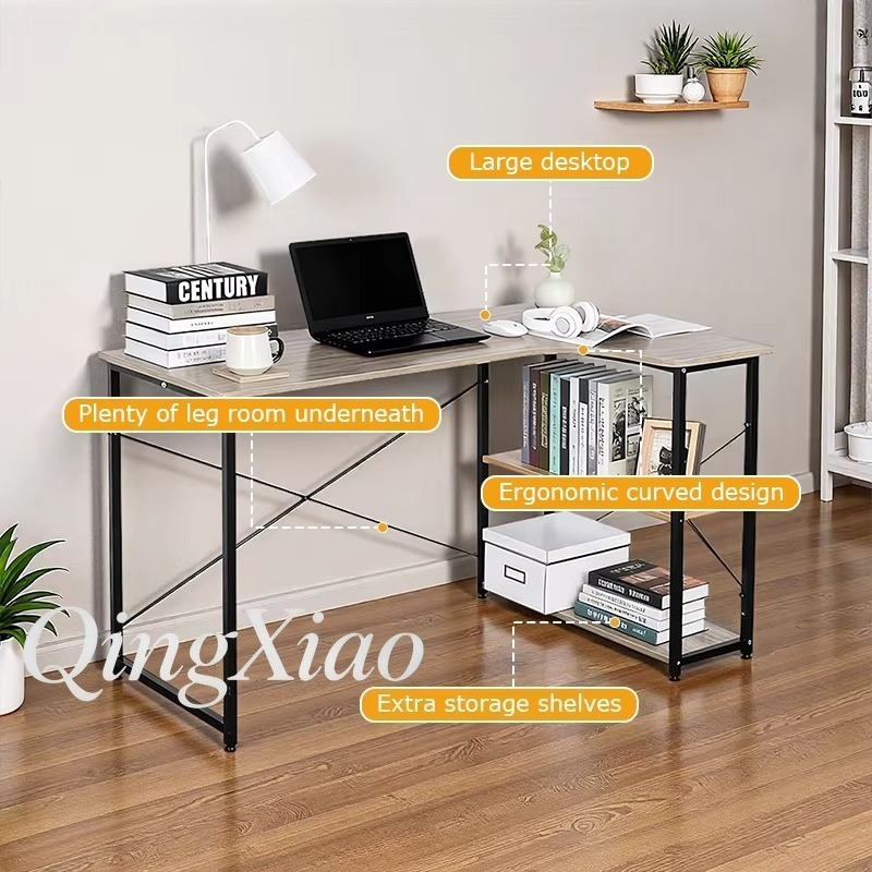 L자형 코너 책상, 책장이 통합된 벽걸이 테이블 캐비닛 - Home Office Desk With Drawers 리뷰 및 가격