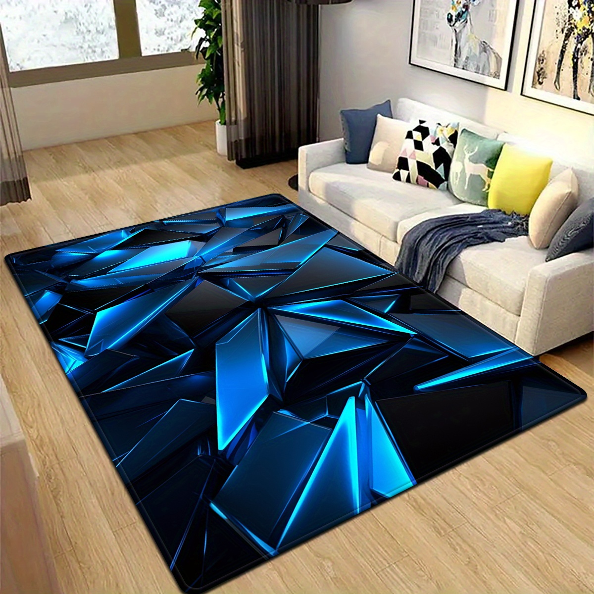 예술적인 은하 모티브 바닥 매트 홈 오피스 연구실을 위 - Home Office Interior Design 리뷰 및 가격
