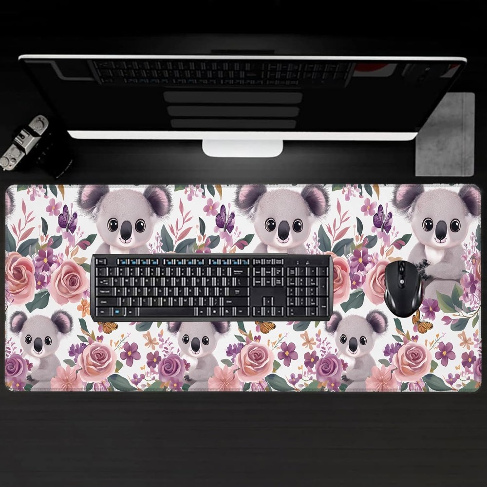 코알라 대형 게임용 책상 매트, 고무 미끄럼 방지 귀여 - Mousepad Xl Extended 리뷰 및 가격