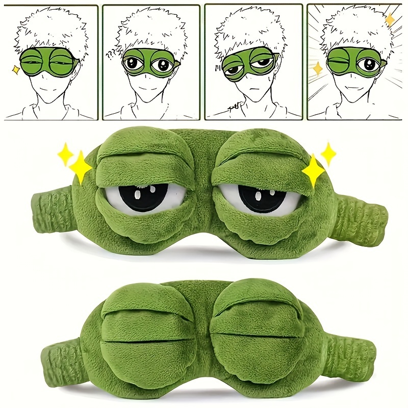3D 귀여운 개구리 모양 수면 안대, 재미있는 플러시  - Home Office Gadgets 리뷰 및 가격