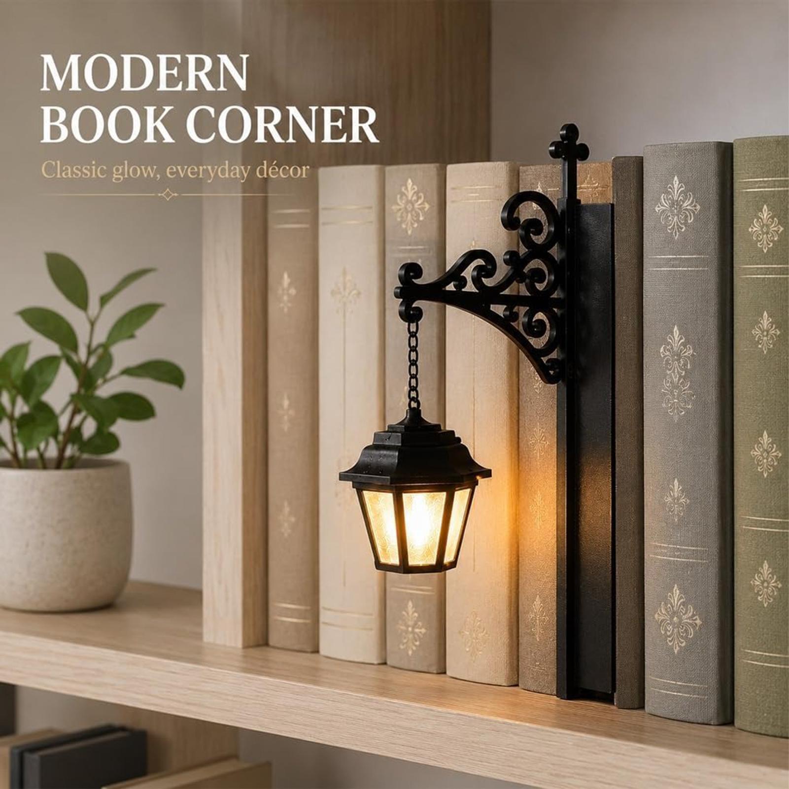 책장 램프 빈티지 LED 따뜻한 랜턴 장식 책장 조명  - Home Office Library 리뷰 및 가격
