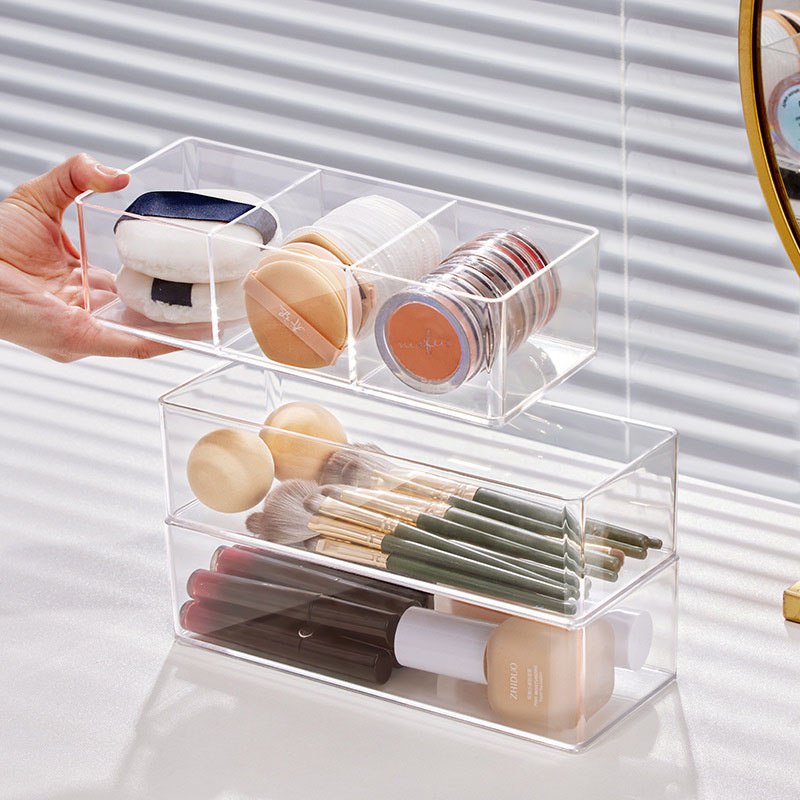 립스틱 메이크업 브러쉬를위한 아크릴 화장품 보관 상자  - Home Office Desk With Drawers 리뷰 및 가격